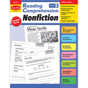 Reading Comprehension: Nonfiction, Grade 3 - EMC3263 | Evan-Moor | Comprehension