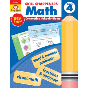 Skill Sharpeners: Math, Grade 4 - EMC8254 | Evan-Moor | Activity Books
