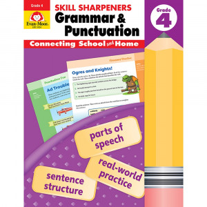 Skill Sharpeners: Grammar & Punctuation Activity Book, Grade 4 - EMC9954 | Evan-Moor | Grammar Skills