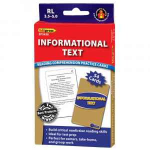 EP-3438 - Informational Text Blue Lvl Reading Comprehension Practice Cards in Comprehension