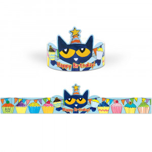 Pete the Cat Happy Birthday Crowns, Pack of 30 - EP-62000 | Teacher Created Resources | Crowns