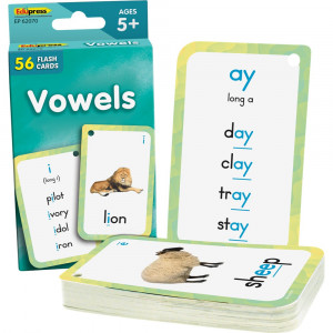 Vowels Flash Cards - EP-62070 | Teacher Created Resources | Cards