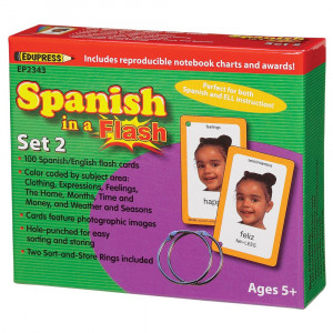 Spanish in a Flash Cards Set 2 - EP-62343 | Teacher Created Resources | Cards