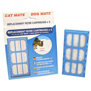 Cat Mate Replacement Filter Cartridge for Pet Fountain - 2 Count - EPP-AM00339 | Cat Mate | 1946