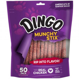 Dingo Muchy Stix Chicken & Munchy Rawhide Chew - 50 Pack - EPP-DG22042 | Dingo | 1983