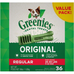 Greenies Regular Dental Dog Treats - 36 count - EPP-GR10104 | Greenies | 1996