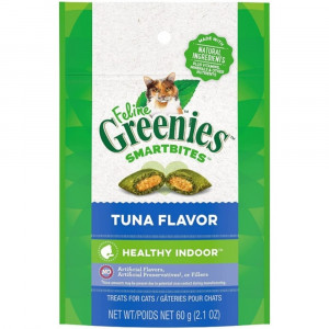 Greenies SmartBites Healthy Indoor Tuna Flavor Cat Treats - 2.1 oz - EPP-GR10140 | Greenies | 1945
