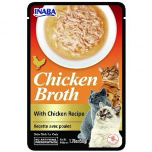 Inaba Chicken Broth with Chicken Recipe Side Dish for Cats - 1.76 oz - EPP-INA00870 | Inaba | 1930