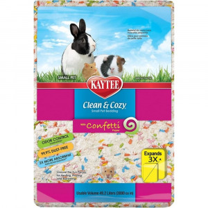 Kaytee Clean and Cozy with Confetti Paper Small Pet Bedding with Odor Control - 49.2 liter - EPP-KT00628 | Kaytee | 2147