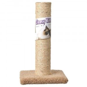 Classy Kitty Cat Sisal Scratching Post - 20in. High (Assorted Colors) - EPP-NA49005 | North American Pet Products | 1931