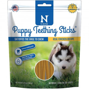 N-Bone Puppy Teething Treats - Chicken Flavor - 3.74 oz - EPP-NB11115 | N-Bone | 1996
