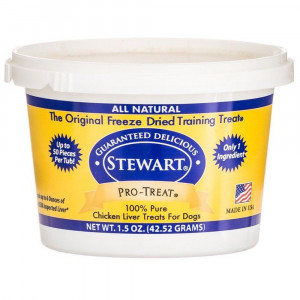 Stewart Pro-Treat 100% Freeze Dried Chicken Liver for Dogs - 1.5 oz - EPP-R01702 | Stewart | 1996