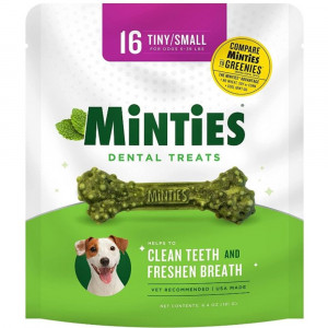 Sergeants Minties Dental Treats for Dogs Tiny Small - 16 count - EPP-SG01568 | Sergeants | 1961