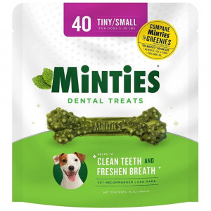 Sergeants Minties Dental Treats for Dogs Tiny Small - 40 count - EPP-SG01570 | Sergeants | 1961