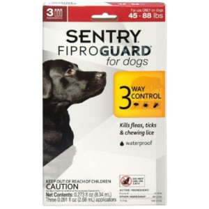 Sentry FiproGuard for Dogs - Dogs 45-88 lbs (3 Doses) - EPP-SG02952 | Sentry | 1964