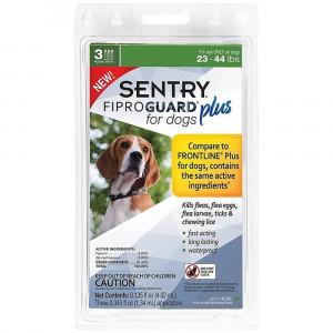 Sentry Fiproguard Plus IGR for Dogs & Puppies - Medium - 3 Applications - (Dogs 23-44 lbs) - EPP-SG03161 | Sentry | 1964