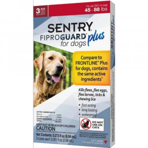 Sentry Fiproguard Plus IGR for Dogs & Puppies - Large - 3 Applications - (Dogs 45-88 lbs) - EPP-SG03162 | Sentry | 1964