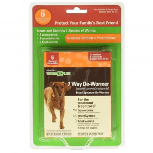 Sentry Worm X Plus - Large Dogs - 6 Count - EPP-SG17815 | Sentry | 1999
