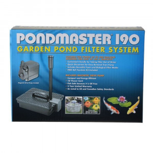 Pondmaster Garden Pond Filter System Kit - Model 190 - 190 GPH (Up to 400 Gallons) - EPP-SU02019 | Pondmaster | 2090