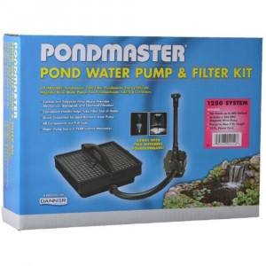 Pondmaster Garden Pond Filter System Kit - Model 1250 - 250 GPH (Up to 600 Gallons) - EPP-SU02212 | Pondmaster | 2090