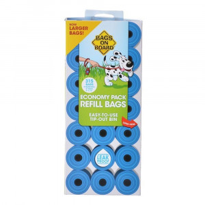 Bags on Board Waste Pick Up Refill Bags - Blue - 315 Bags - EPP-TP40040 | Bags On Board | 1997
