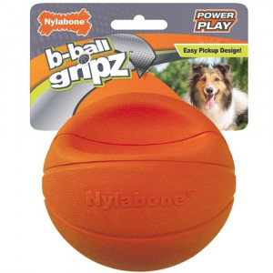 Nylabone Power Play B-Ball Grips Basketball Medium 4.5 Dog Toy - 1 count - EPP-U84868 | Nylabone | 1736"