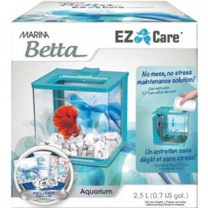Marina Betta EZ Care Aquarium Kit - 0.07 gallon - Blue - EPP-XA3359 | Marina | 2017