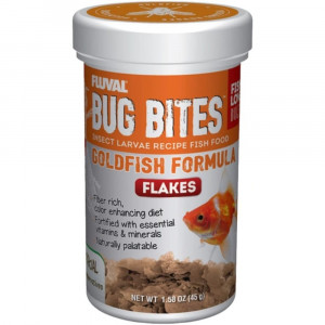 Fluval Bug Bites Insect Larvae Goldfish Formula Flakes - 1.59 oz - EPP-XA7339 | Fluval | 2045