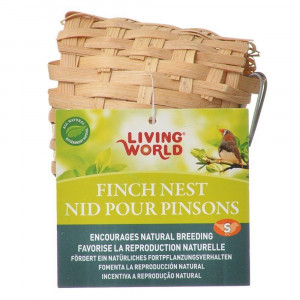 Living World Bamboo Finch Nest - Small (3-7/8in. Long x 3-7/8in. Wide) - EPP-XB1976 | Living World | 1912