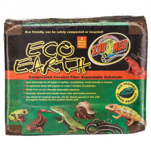 Zoo Med Eco Earth Compressed Coconut Fiber Expandable Substrate - 3 Pack (Makes 21-24 Liters) - EPP-ZM79020 | Zoo Med | 2111