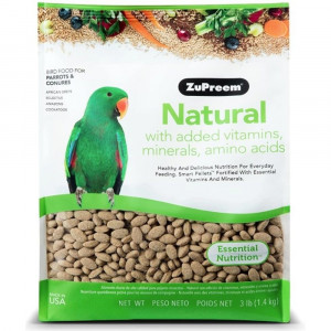 ZuPreem Natural Blend Bird Food - Parrot & Conure - 3.25 lbs - EPP-ZP93200 | ZuPreem | 1905