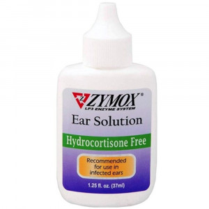 Zymox Enzymatic Ear Solution Hydrocortisone Free for Dogs and Cats - 1.25 oz - EPP-ZY22125 | Zymox | 1963
