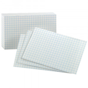 Graph Index Cards, 3" x 5", White, Pack of 100 - ESS02035EE | Tops Products | Index Cards