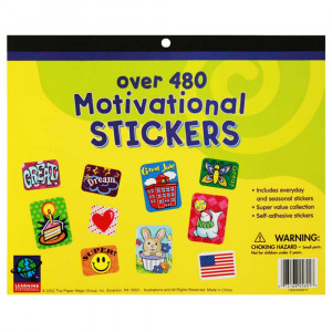 EU-458010 - Jumbo Sticker Books 480 Ct Motivational in Motivational
