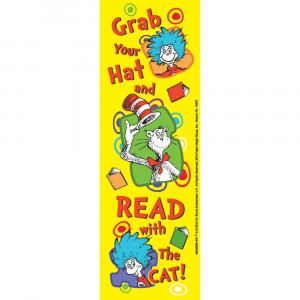 EU-834206 - Dr Seuss Grab Your Hat Bookmarks in Bookmarks
