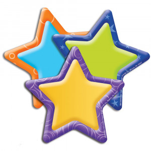 EU-841005 - Stars Assorted Paper Cut Outs Color My World in Accents