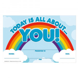 Today Is All About You Recognition Award, Pack of 36 - EU-844229 | Eureka | Awards