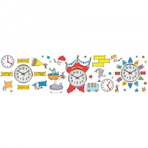 EU-847156 - Dr Seuss - If I Ran The Circus Telling Time Bulletin Board Set in Classroom Theme