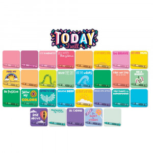 Crayola Colors of Kindness Today I Will Mini Bulletin Board Set, Pack of 29 - EU-847829 | Eureka | Motivational