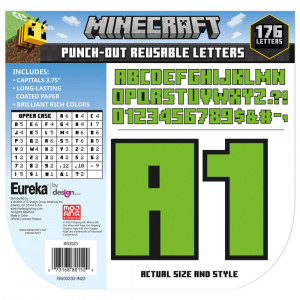 Minecraft Deco Letters, 176 Pieces - EU-850023 | Eureka | Letters
