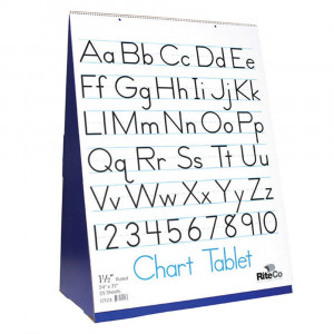FLP30501 - Spiral Bound Flip Chart Stand With .5In Ruled Chart Tablet in Chart Tablets