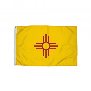 FZ-2302051 - 3X5 Nylon New Mexico Flag Heading & Grommets in Flags
