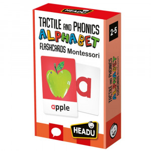 Montessori Flashcards Tactile and Phonics Alphabet - HDUEN26883 | Headu Usa Llc | Letter Recognition