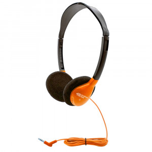 Personal On-Ear Stereo Headphone, Orange - HECHA2ORG | Hamilton Electronics Vcom | Headphones