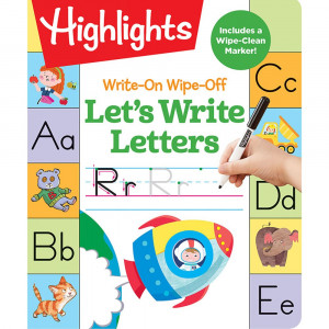 Let's Write Letters Write-On Wipe-Off Fun to Learn Activity Book - HFC9781629798837 | Highlights For Children | Handwriting Skills