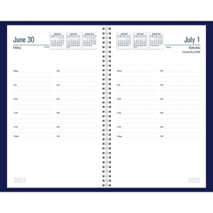 Recycled Daily Academic Calendar Planner Blue Cover - HOD288507 | House Of Doolittle | Calendars