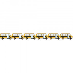 School Bus Die Cut Border, 12 Strips/36 Feet - HYG33660 | Hygloss Products Inc. | Border/Trimmer