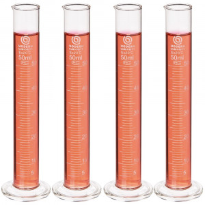 4-pack Glass Cylinders, 50mL