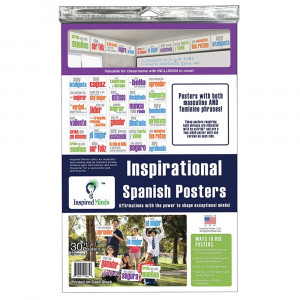 Card Stock Posters, Set of 30, Spanish - ISM523CS30S | Inspired Minds | Multilingual