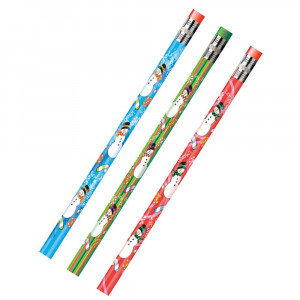 JRM52071B - Decorated Pencils Holiday Snowmen Asst in Pencils & Accessories